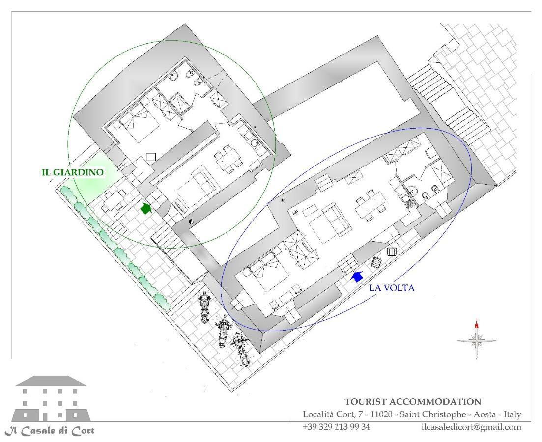 Il Casale Di Cort Hotel Saint-Christophe Exterior foto